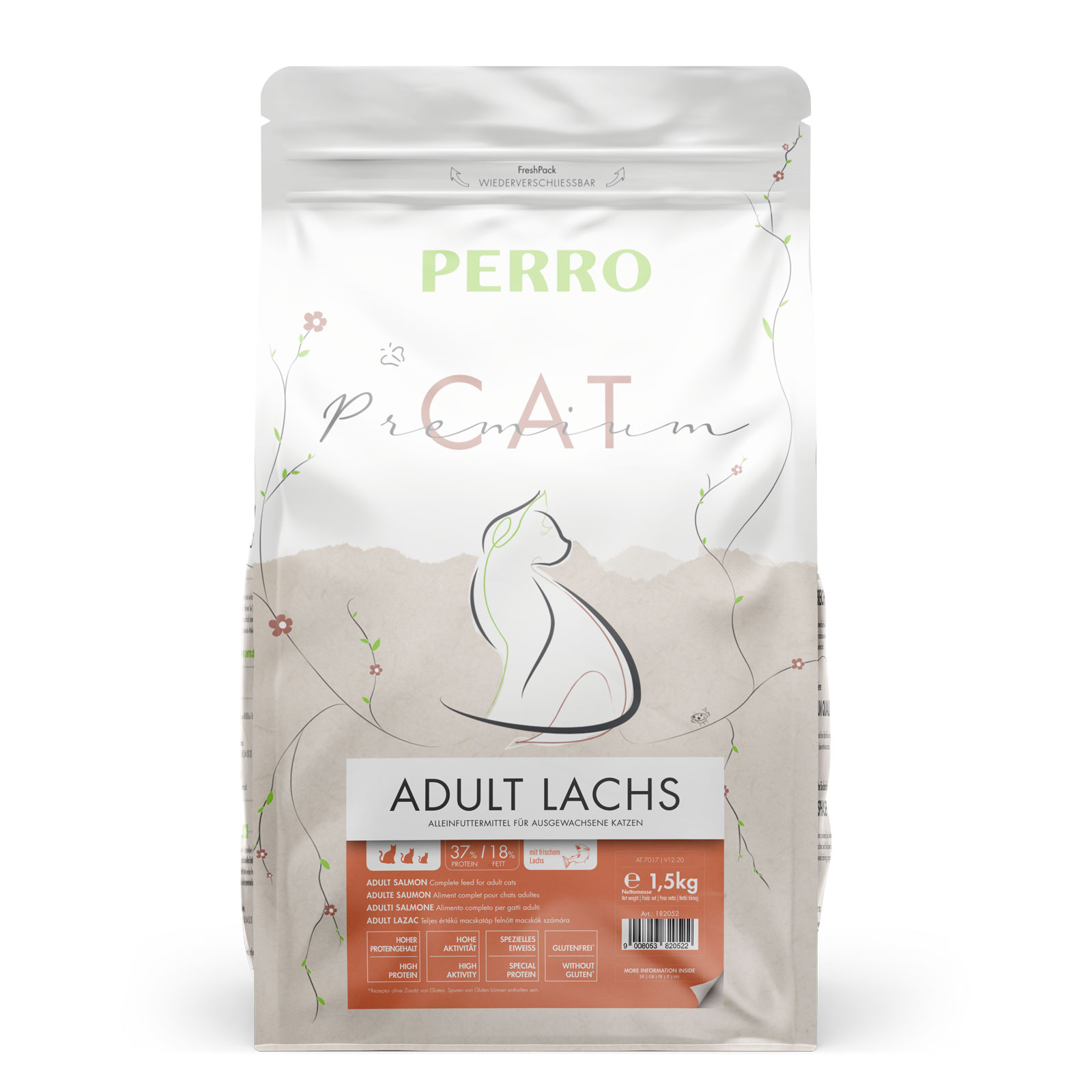 PERRO Cat Premium Adult Lachs 1,5 kg